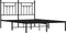 vidaXL - Bedframe - met - hoofdbord - metaal - zwart - 140x200 - cm