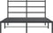 vidaXL - Bedframe - met - hoofdbord - metaal - zwart - 140x200 - cm