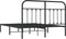 vidaXL - Bedframe - met - hoofdbord - metaal - zwart - 140x200 - cm