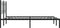 vidaXL - Bedframe - met - hoofdbord - metaal - zwart - 140x200 - cm