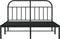vidaXL - Bedframe - met - hoofdbord - metaal - zwart - 140x200 - cm