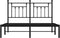 vidaXL - Bedframe - met - hoofdbord - metaal - zwart - 140x200 - cm