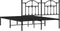 vidaXL - Bedframe - met - hoofdbord - metaal - zwart - 140x200 - cm