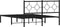 vidaXL - Bedframe - met - hoofdbord - metaal - zwart - 140x200 - cm