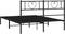 vidaXL - Bedframe - met - hoofdbord - metaal - zwart - 140x200 - cm