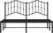 vidaXL - Bedframe - met - hoofdbord - metaal - zwart - 140x200 - cm
