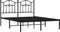 vidaXL - Bedframe - met - hoofdbord - metaal - zwart - 140x200 - cm