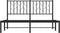vidaXL - Bedframe - met - hoofdbord - metaal - zwart - 140x200 - cm