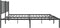 vidaXL - Bedframe - met - hoofdbord - metaal - zwart - 140x200 - cm