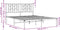 vidaXL - Bedframe - met - hoofdbord - metaal - zwart - 140x200 - cm