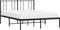 vidaXL - Bedframe - met - hoofdbord - metaal - zwart - 150x200 - cm
