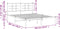 vidaXL - Bedframe - met - hoofdbord - metaal - zwart - 150x200 - cm