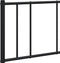 vidaXL - Bedframe - met - hoofdbord - metaal - zwart - 150x200 - cm