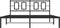 vidaXL - Bedframe - met - hoofdbord - metaal - zwart - 150x200 - cm