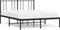 vidaXL - Bedframe - met - hoofdbord - metaal - zwart - 150x200 - cm