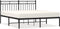 vidaXL - Bedframe - met - hoofdbord - metaal - zwart - 160x200 - cm