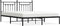 vidaXL - Bedframe - met - hoofdbord - metaal - zwart - 160x200 - cm