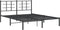 vidaXL - Bedframe - met - hoofdbord - metaal - zwart - 160x200 - cm