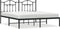 vidaXL - Bedframe - met - hoofdbord - metaal - zwart - 160x200 - cm