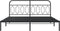 vidaXL - Bedframe - met - hoofdbord - metaal - zwart - 160x200 - cm