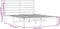 vidaXL - Bedframe - met - hoofdbord - metaal - zwart - 160x200 - cm