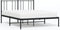 vidaXL - Bedframe - met - hoofdbord - metaal - zwart - 160x200 - cm