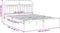 vidaXL - Bedframe - met - hoofdbord - metaal - zwart - 160x200 - cm