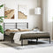 vidaXL - Bedframe - met - hoofdbord - metaal - zwart - 160x200 - cm