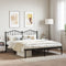 vidaXL - Bedframe - met - hoofdbord - metaal - zwart - 160x200 - cm