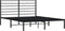 vidaXL - Bedframe - met - hoofdbord - metaal - zwart - 160x200 - cm
