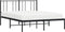 vidaXL - Bedframe - met - hoofdbord - metaal - zwart - 160x200 - cm