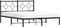 vidaXL - Bedframe - met - hoofdbord - metaal - zwart - 160x200 - cm