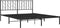 vidaXL - Bedframe - met - hoofdbord - metaal - zwart - 160x200 - cm