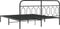 vidaXL - Bedframe - met - hoofdbord - metaal - zwart - 160x200 - cm