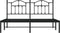 vidaXL - Bedframe - met - hoofdbord - metaal - zwart - 160x200 - cm