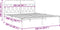 vidaXL - Bedframe - met - hoofdbord - metaal - zwart - 160x200 - cm