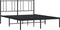 vidaXL - Bedframe - met - hoofdbord - metaal - zwart - 160x200 - cm