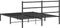 vidaXL - Bedframe - met - hoofdbord - metaal - zwart - 160x200 - cm