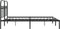 vidaXL - Bedframe - met - hoofdbord - metaal - zwart - 160x200 - cm