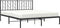 vidaXL - Bedframe - met - hoofdbord - metaal - zwart - 160x200 - cm