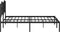 vidaXL - Bedframe - met - hoofdbord - metaal - zwart - 160x200 - cm