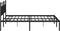 vidaXL - Bedframe - met - hoofdbord - metaal - zwart - 160x200 - cm