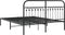 vidaXL - Bedframe - met - hoofdbord - metaal - zwart - 160x200 - cm