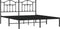 vidaXL - Bedframe - met - hoofdbord - metaal - zwart - 160x200 - cm