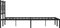 vidaXL - Bedframe - met - hoofdbord - metaal - zwart - 160x200 - cm