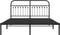 vidaXL - Bedframe - met - hoofdbord - metaal - zwart - 160x200 - cm