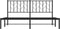 vidaXL - Bedframe - met - hoofdbord - metaal - zwart - 160x200 - cm