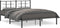 vidaXL - Bedframe - met - hoofdbord - metaal - zwart - 160x200 - cm