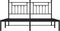 vidaXL - Bedframe - met - hoofdbord - metaal - zwart - 160x200 - cm