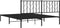 vidaXL - Bedframe - met - hoofdbord - metaal - zwart - 160x200 - cm